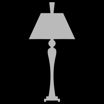 Chipakk Lamp 2 - Grey Wall Decal Small Pigmented Polyvinyl Films Imported Sticker