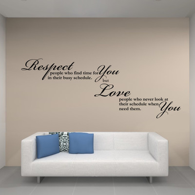 40% OFF on Creative Width Decor Respect You Love You Vinyl Sticker Sticker Pack of 1