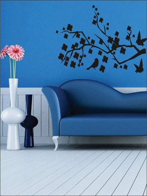 82% OFF on Wall1ders Branches with Two Birds PVC Vinyl Sticker Sticker Pack of 1