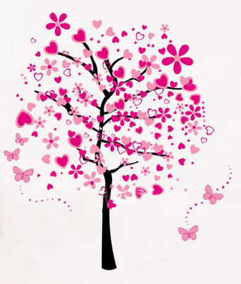 33% OFF on Pindia Beautiful Pink Tree Wall Sticker 33% OFF on Pindia Beautiful Pink Tree Wall Sticker