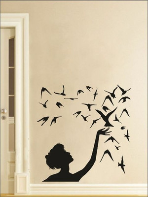 80% OFF on Wall1ders Free Bird PVC Vinyl Sticker Sticker Pack of 1