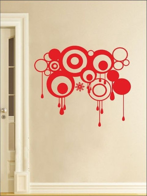 80% OFF on Wall1ders Melting Rings PVC Vinyl Sticker Sticker Pack of 1