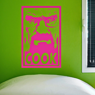 50% OFF on DeStudio Cook Heisenberg Tv Fun Color Pink Size 150 X 60 Cms Wall Sticker