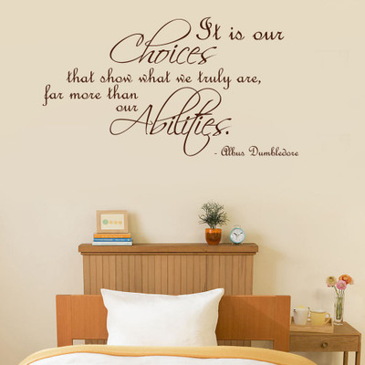 78% OFF on D��cor Kafe Decal Style My Choice Wall Art Medium Size-28*15 Inch Wall Sticker Sticker Pack of 1