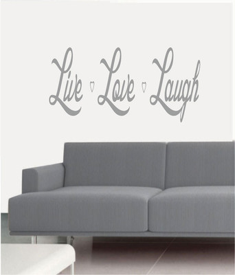 50% OFF on Ritzy Love Life Laugh Living Room Wall Quotes Wall Decal Sticker