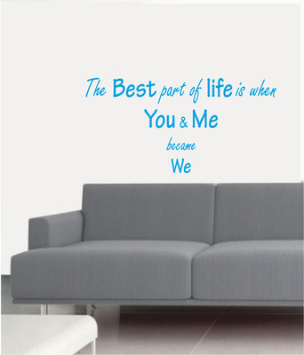 50% OFF on Ritzy You & Me Living Room Wall Quotes Wall Decal Sticker