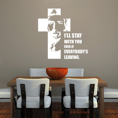 40% OFF on Creative Width Decor Christ I Will Stay Vinyl Sticker Sticker Pack of 1