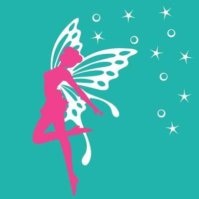 Chipakk Circles & Stars Fairy Wall Decal Small Pigmented Polyvinyl Films Imported Sticker