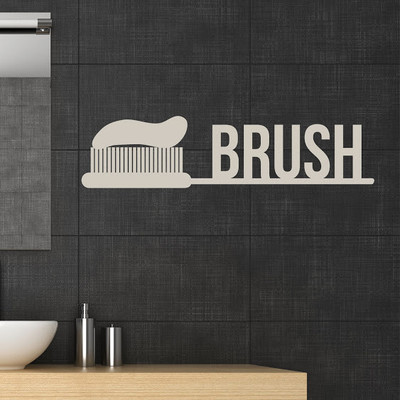 50% OFF on DeStudio Brush Toothbrush Wall Sticker Sticker 50% OFF on DeStudio Brush Toothbrush Wall Sticker Sticker