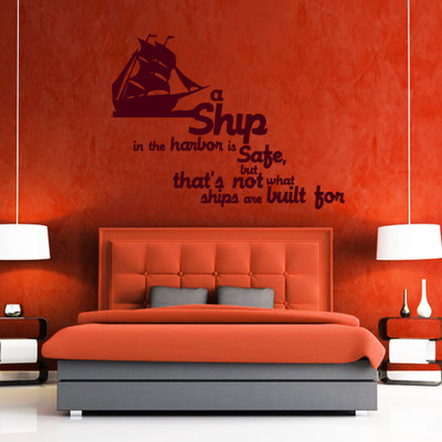 40% OFF on Creative Width Decor Ship In The Harbour Vinyl Sticker Sticker Pack of 1 40% OFF on Creative Width Decor Ship In The Harbour Vinyl Sticker Sticker Pack of 1