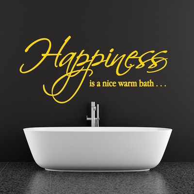 50% OFF on DeStudio Happy Happiness Interior Ss One Color Yellow Size 135 X 60 Cms Wall Sticker