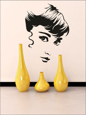 80% OFF on Wall1ders Audrey Hepburn Sketch PVC Vinyl Sticker Sticker Pack of 1