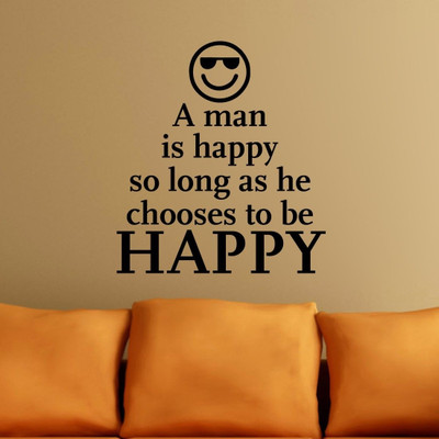 25% OFF on Chipakk Quotes 11- Black Medium Pigmented Polyvinyl Films Imported Sticker