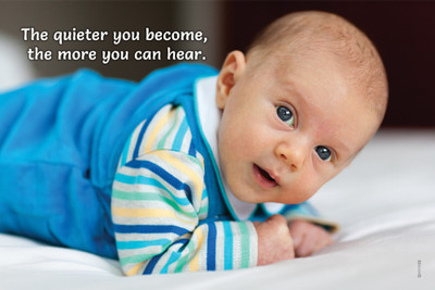 16% OFF on Sweet Little Baby Poster With Quote - Being Quiet Paper Print