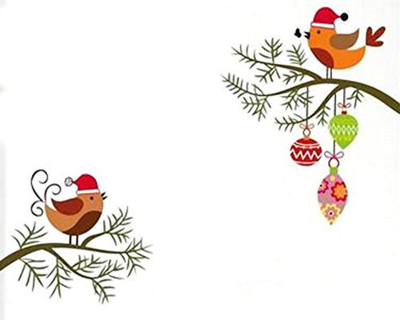 Pindia Winter Birds Art Design Wall Sticker Pindia Winter Birds Art Design Wall Sticker