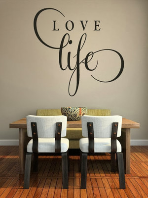 50% OFF on DeStudio DeStudio Love Life One Wall Stickers Size GIANT WALL STICKER Sticker
