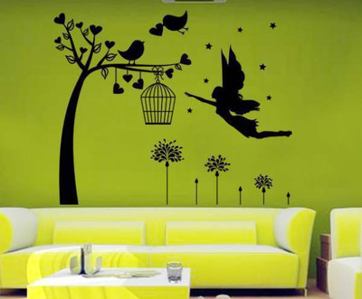 50% OFF on Hoopoe Decor Flying angel Wall Sticker Pack of 1