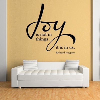 50% OFF on Ritzy Joy Is Not In Things Living Room Wall Quote Wall Decal Sticker 50% OFF on Ritzy Joy Is Not In Things Living Room Wall Quote Wall Decal Sticker