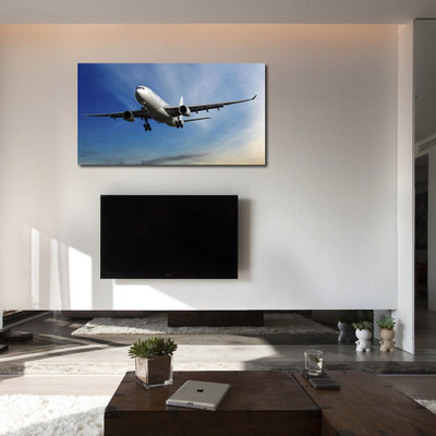 40% OFF on 999store Flying Aeroplane Vinyl Home Decor PVC Wall 91 Cms X 61 Cms Paper Sticker