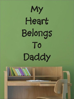 77% OFF on Wall1ders Belongs To Daddy PVC Vinyl Sticker Sticker Pack of 1