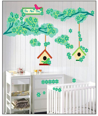 33% OFF on Pindia Green Tree & Bird House Wall Sticker 33% OFF on Pindia Green Tree & Bird House Wall Sticker