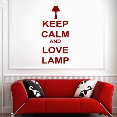 87% OFF on DeStudio Keep Calm And Love One Size Tiny Wall Sticker