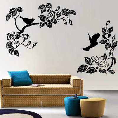 50% OFF on DeStudio DeStudio Blooming Birds Wall Stickers Size JUMBO WALL STICKER Sticker