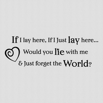 50% OFF on DeStudio If I Lay Here Snow Patrol2 Wall Sticker Sticker