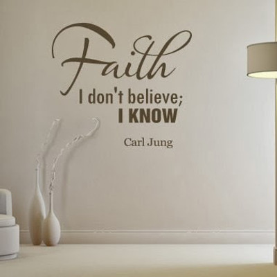 50% OFF on DeStudio DeStudio Faith I don't believe Wall Stickers Size GIANT WALL STICKER Sticker