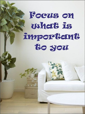 87% OFF on Wall1ders Focus PVC Vinyl Sticker Pack of 1