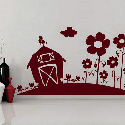 87% OFF on DeStudio Farm House Two Size Tiny Wall Sticker