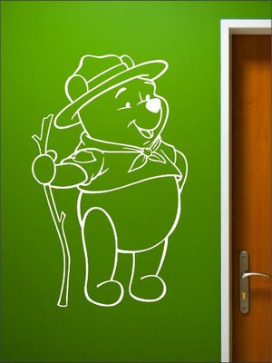 82% OFF on Wall1ders Winnie The Pooh PVC Vinyl Sticker Sticker Pack of 1