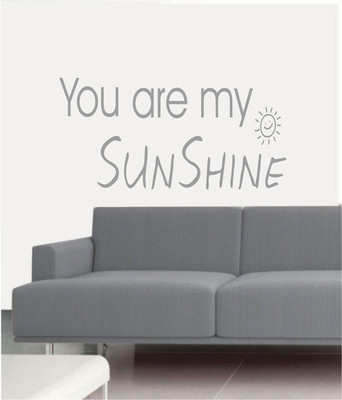 50% OFF on Ritzy You Are My Sunshine Living Room Wall Quotes Wall Decal Sticker