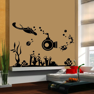 50% OFF on DeStudio DeStudio Under Water World3 Wall Stickers Size LARGE WALL STICKER Sticker