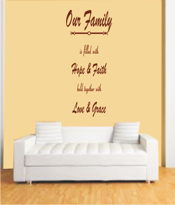 50% OFF on Ritzy Faith & Hope Living Room Wall Quotes Wall Decal Sticker