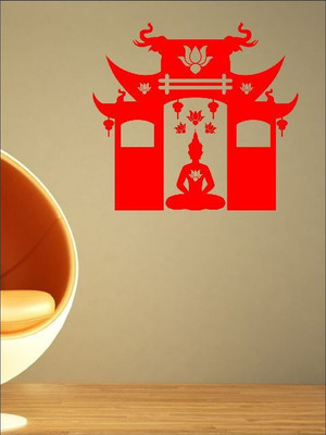 80% OFF on Wall1ders Temple Buddha Sticker Sticker Pack of 1