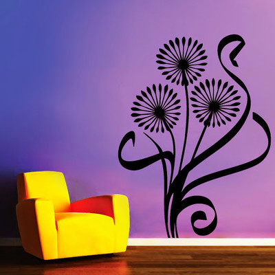 50% OFF on DeStudio DeStudio Star Flowers Wall Stickers Size MEGA WALL STICKER Sticker