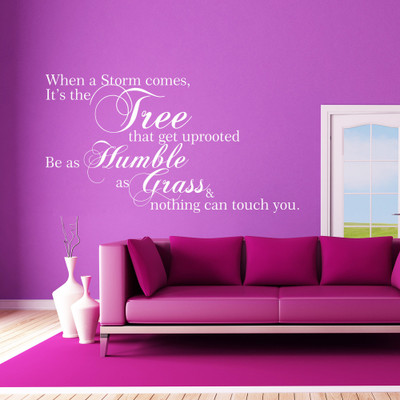 40% OFF on Creative Width Decor Humble As Grass Vinyl Sticker Sticker Pack of 1