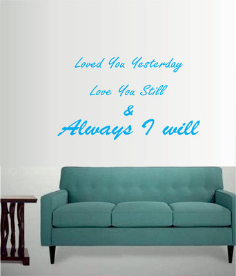 50% OFF on Ritzy Always I Will Wall Quotes Wall Decal Sticker