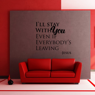 40% OFF on Creative Width Decor I Will Stay With You Vinyl Sticker Sticker Pack of 1