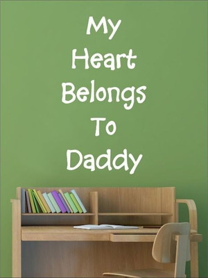 82% OFF on Wall1ders Belongs To Daddy PVC Vinyl Sticker Sticker Pack of 1