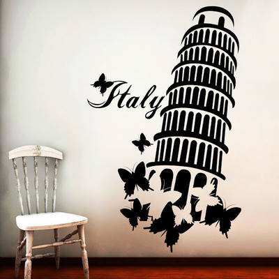 87% OFF on DeStudio Leaning Tower Size Tiny Wall Sticker