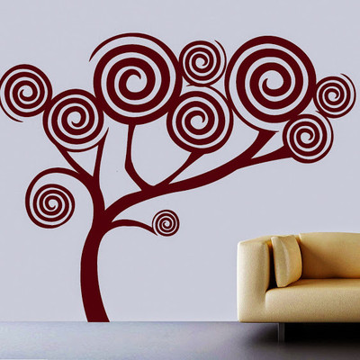 50% OFF on DeStudio DeStudio Spiral Tree Two Wall Stickers Size MEGA WALL STICKER Sticker