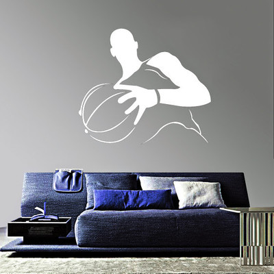 87% OFF on DeStudio Basketball Player Two Size Tiny Wall Sticker