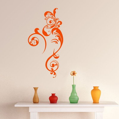 Chipakk Motif Ganesha Orange Decal Pigmented Polyvinyl Sticker