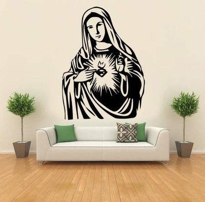 43% OFF on Hoopoe Decor Mother mary 2 Wall Sticker Pack of 1