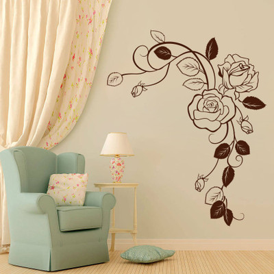 84% OFF on D��cor Kafe Decal Style Rose Branch Wall Art Large Size- 27*33 Inch Wall Sticker Sticker Pack of 1 84% OFF on D��cor Kafe Decal Style Rose Branch Wall Art Large Size- 27*33 Inch Wall Sticker Sticker Pack of 1