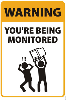 16% OFF on You Are Being Monitored Poster Paper Print