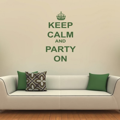 50% OFF on DeStudio DeStudio Keep Calm And Party On Wall Stickers Size SUPER WALL STICKER Sticker
