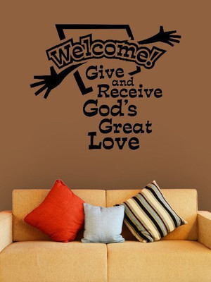 82% OFF on Wall1ders Welcome PVC Vinyl Sticker Sticker Pack of 1